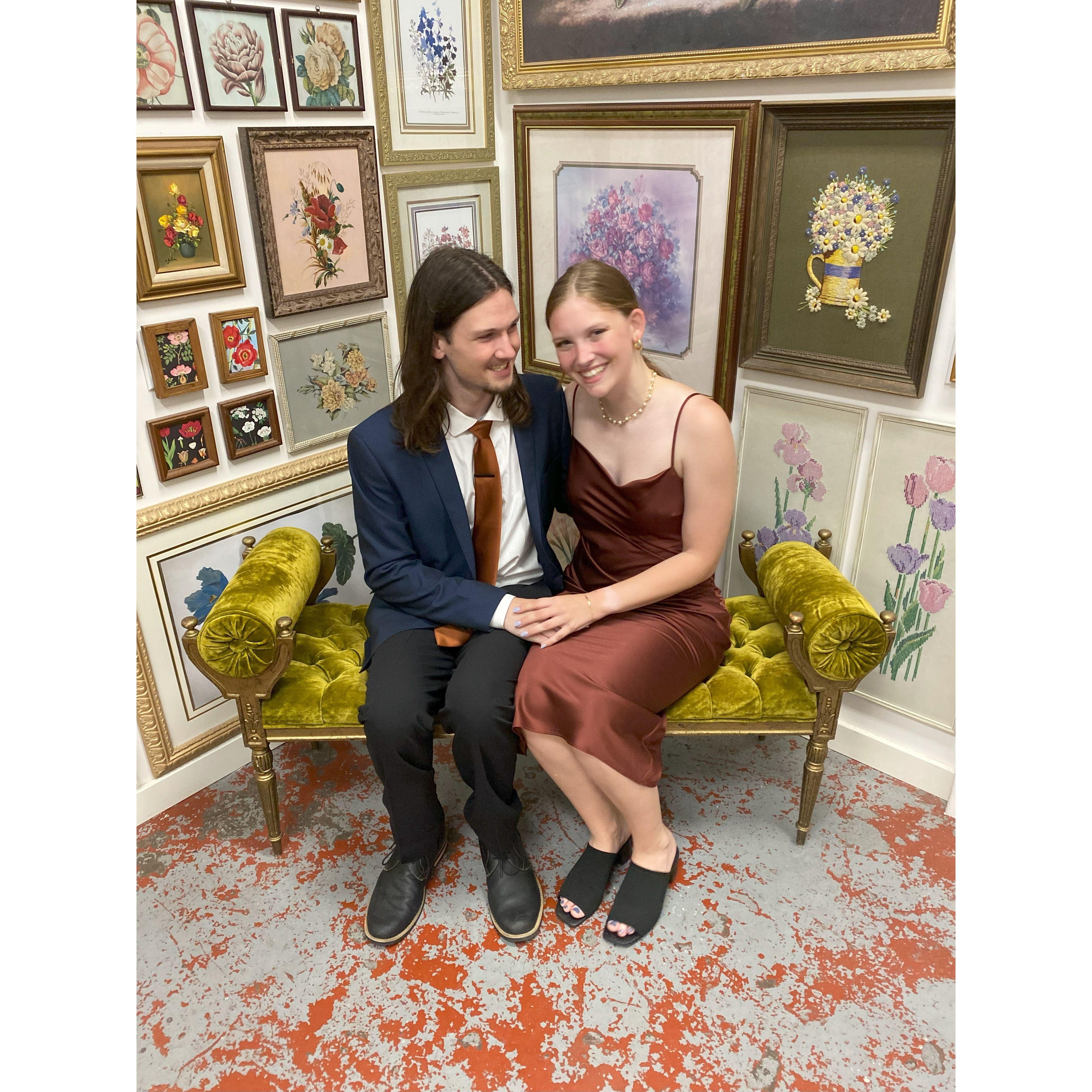 April 2022. Andys' Senior year White Rose party!