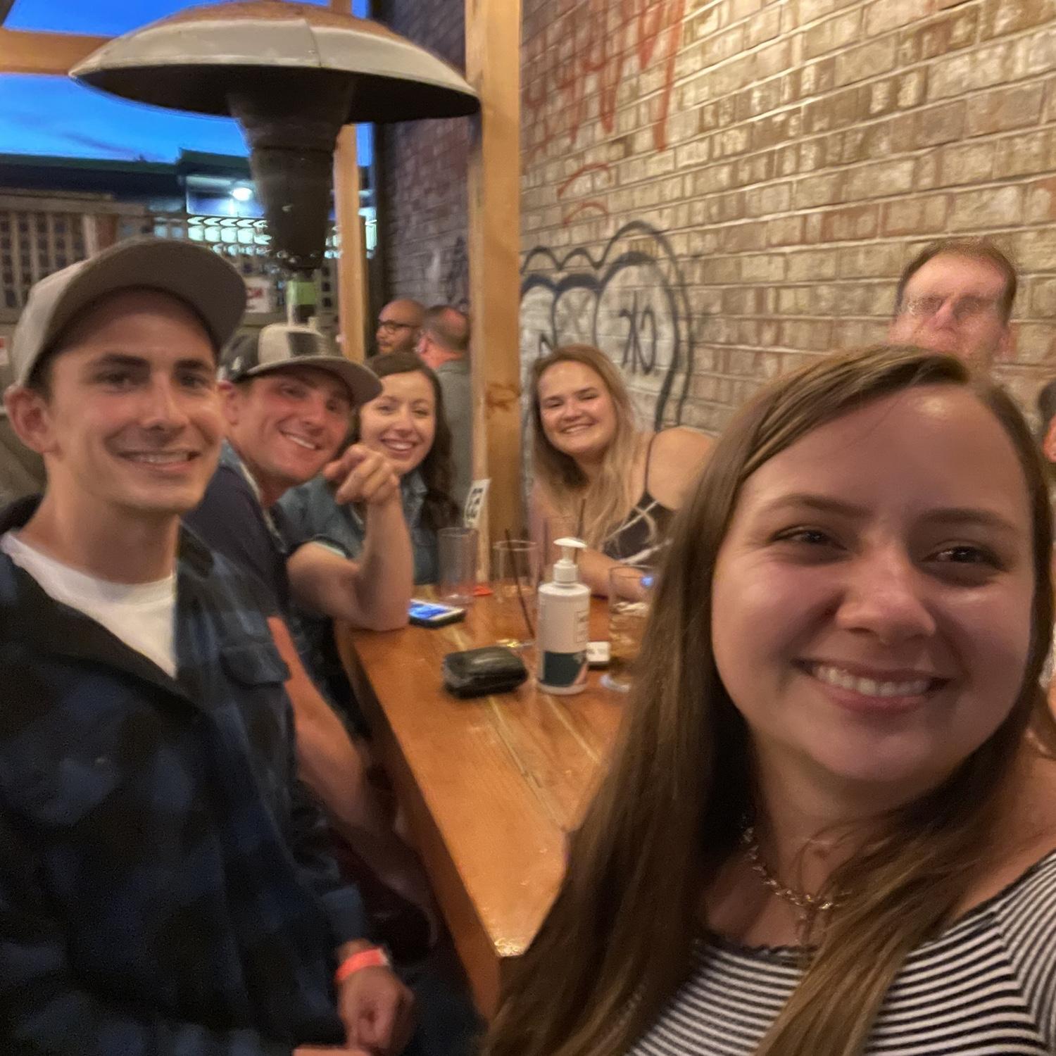We first met! Just glad someone got a picture!