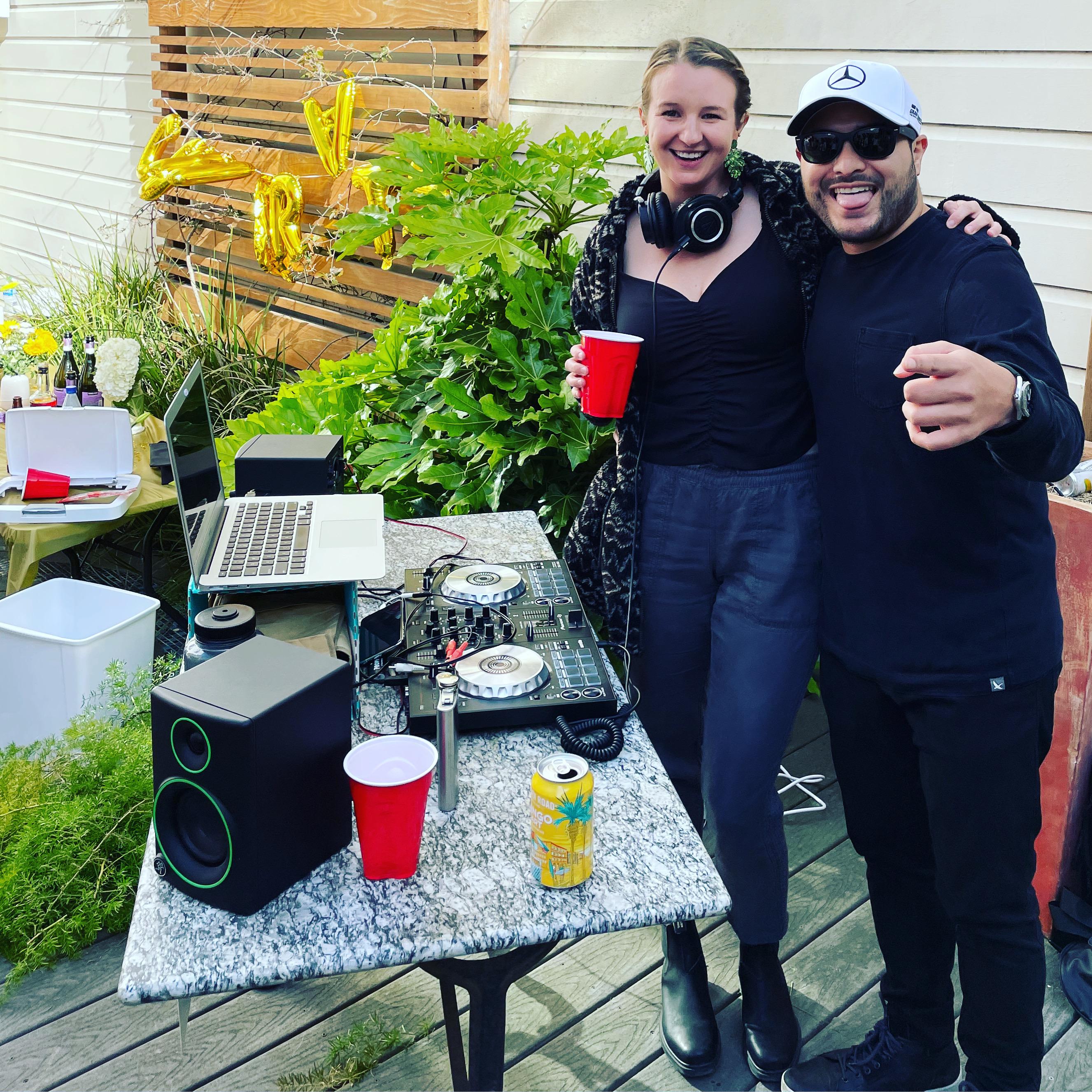 Rudy DJing