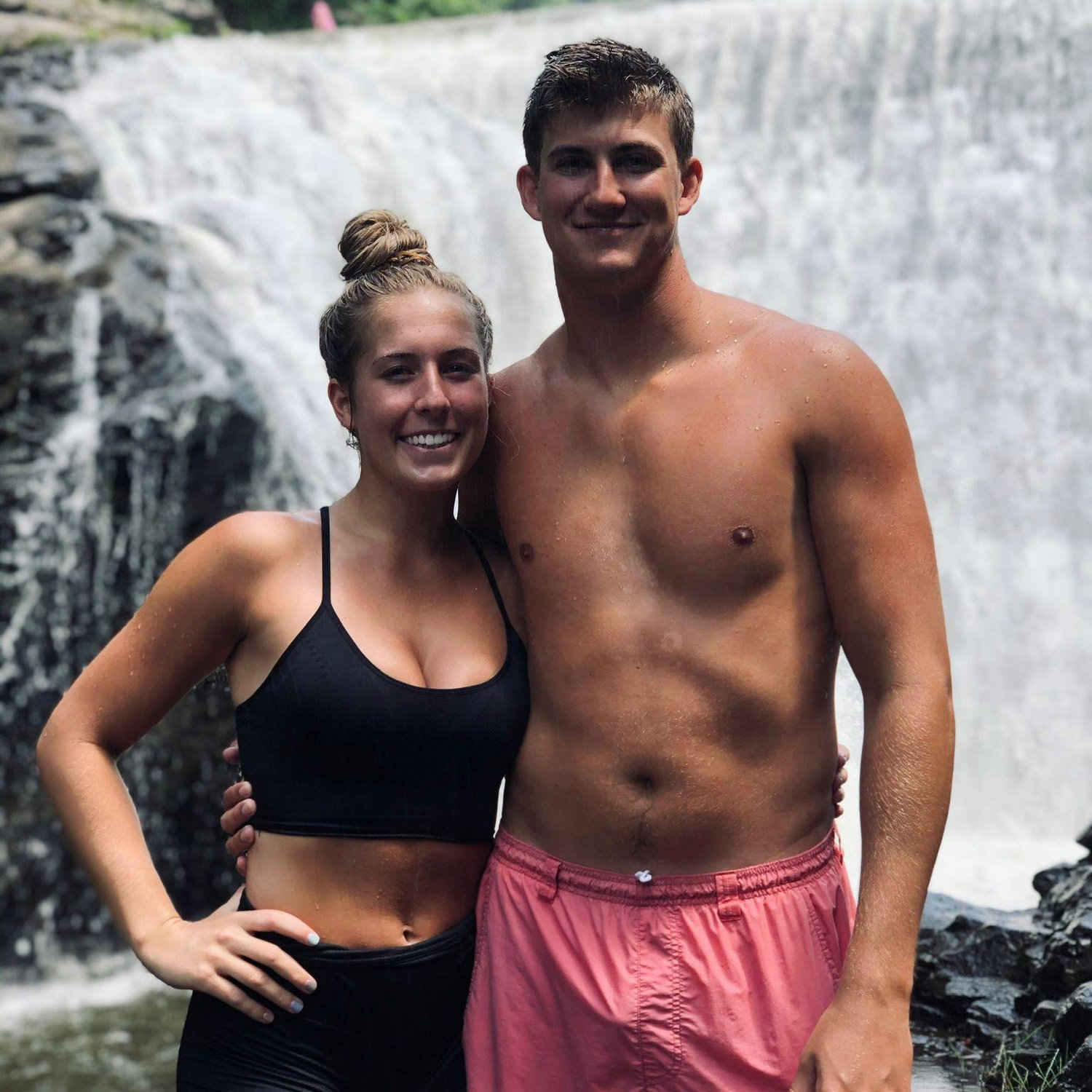 Dylan's 1st time cliff jumping in PA!