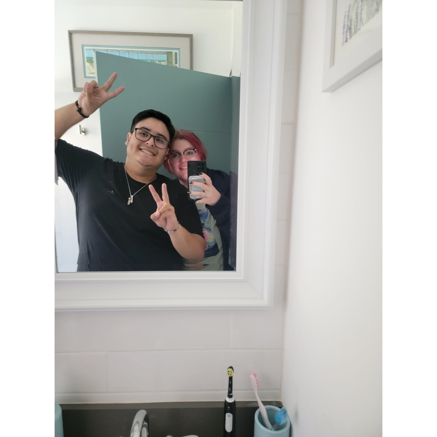 Miami bathroom selfie