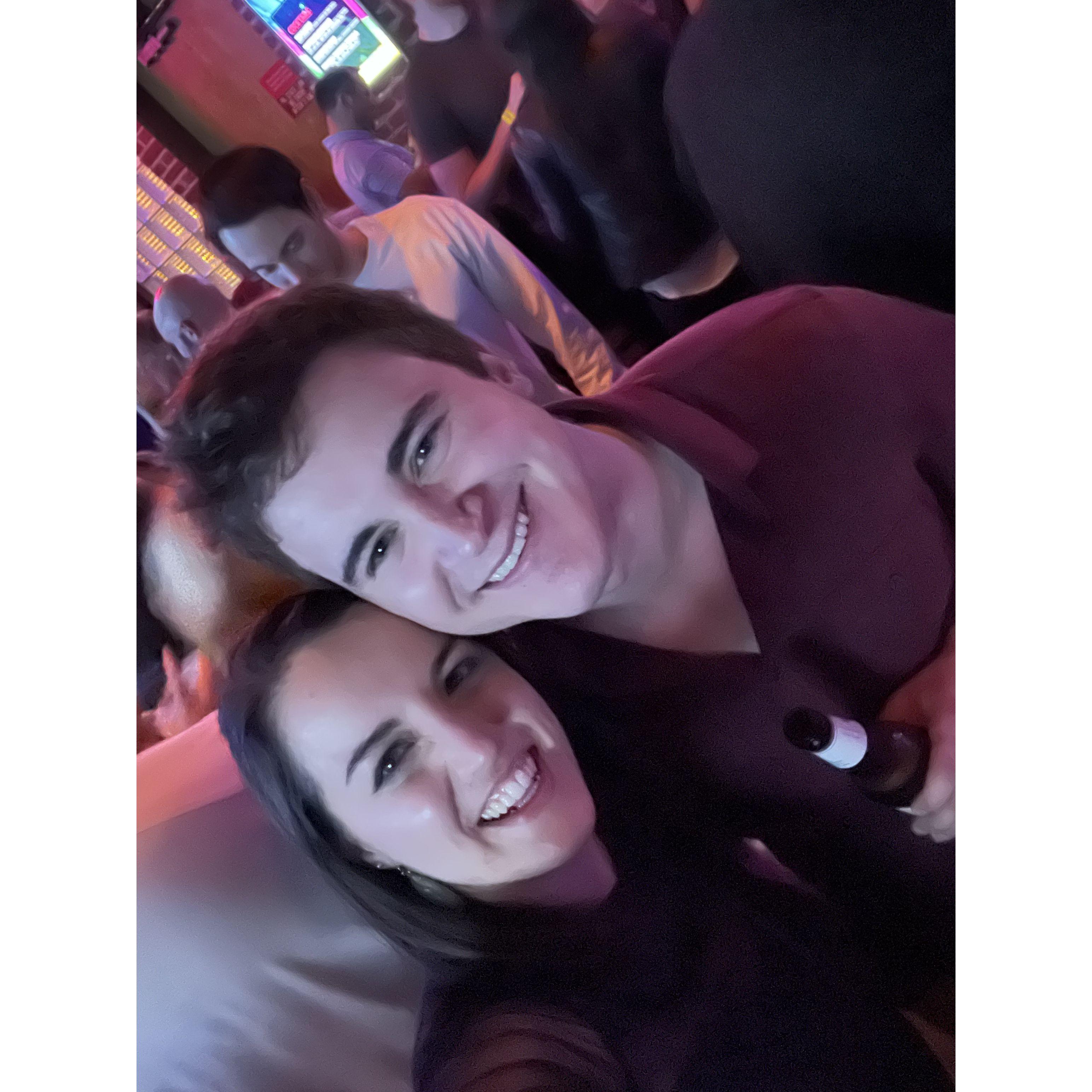 Our second date at Woody's!