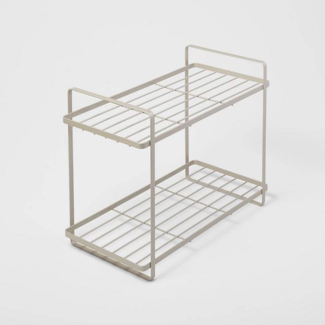 Tiered Vanity Organizer Brushed Nickel - Brightroom™
