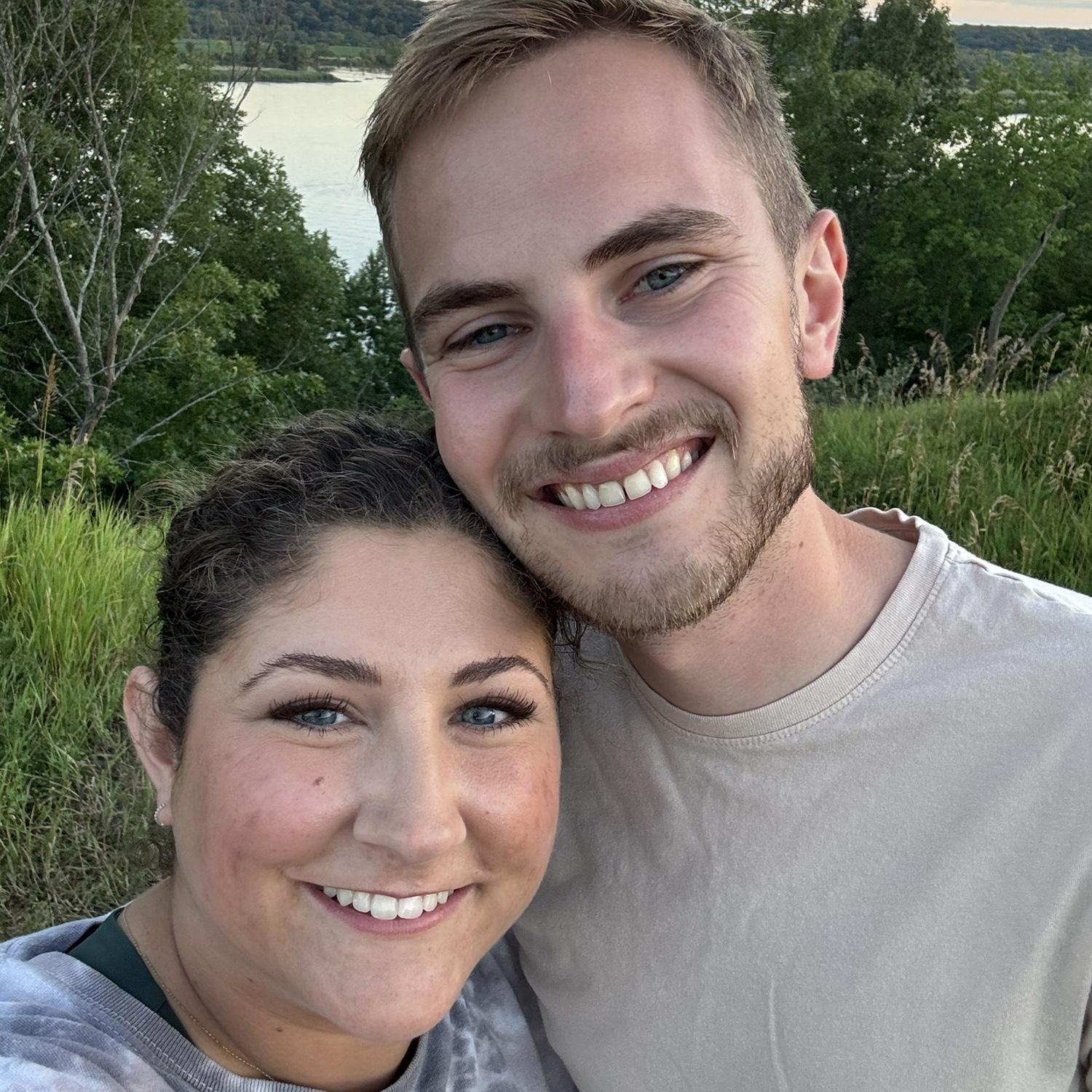 Taking a hike at our favorite spot -- Buffalo Rock!