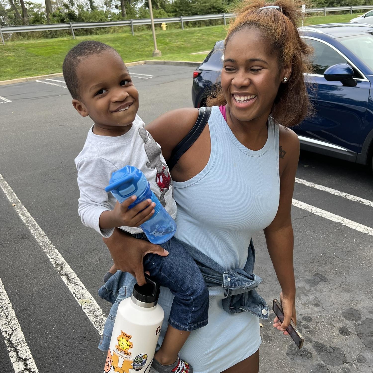 The first time Konnie and Beau Jr  met in person September 2023