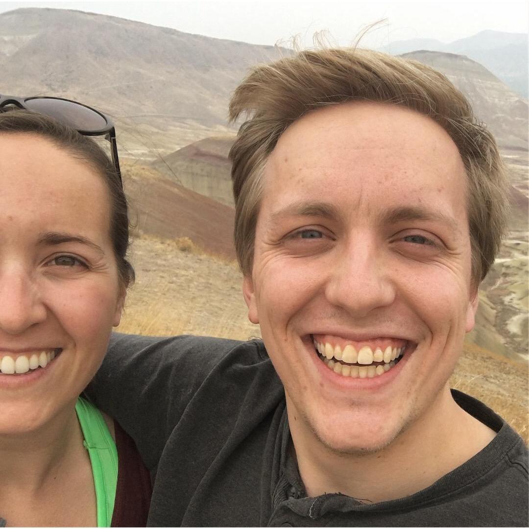 At the Painted Hills in Oregon.