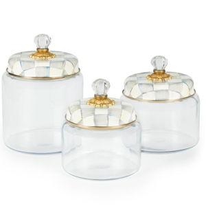 Sterling Check Kitchen Canister Set of 3