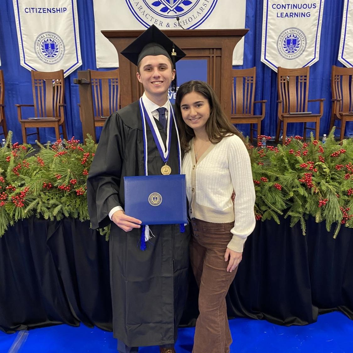 December 2022 | Dom’s graduation from Aurora University