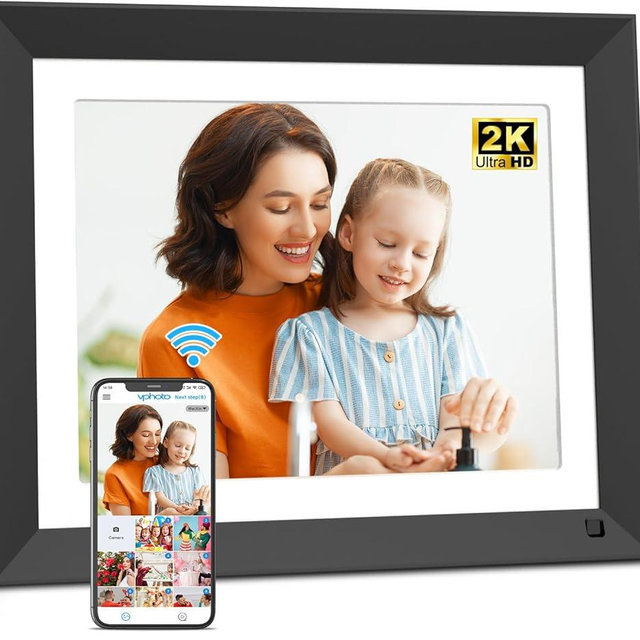11" Digital Photo Frame Dual-WiFi-Picture-Frame - Smart Frame with 16GB Storage, 2176 * 1600 Pixels HD Touchscreen Display, Load Photo Video from Digital Frame via App Email, Free Cloud, Gift for Him