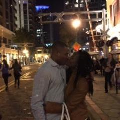 Late Night Smooch on Church Street, Downtown Orlando