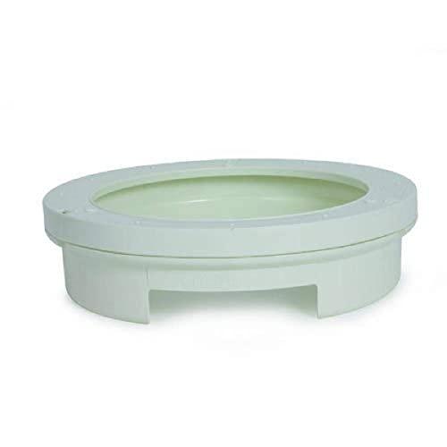 Camco Pop-A-Plate Paper/Plastic Plate Dispener- Holds 125 9" Plates, Mounts to Walls and Cabinets, Easily Organize and Conserve Space in Your Kitchen, Perfect for RVs and Trailers- White (57001)