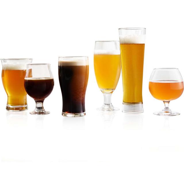 Libbey Craft Brews Assorted Beer Glasses, Set of 6