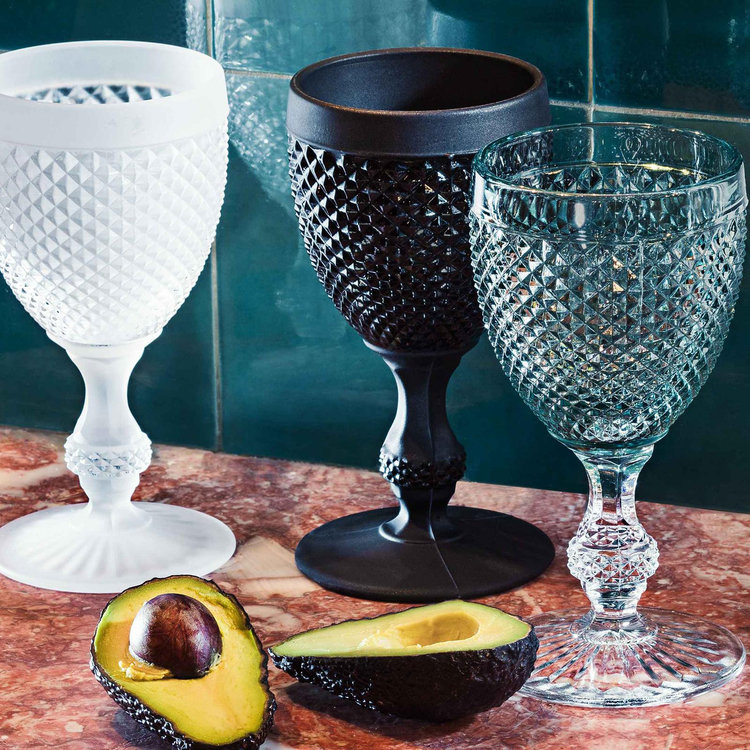 Vista Alegre Bicos Bicolor White Goblet