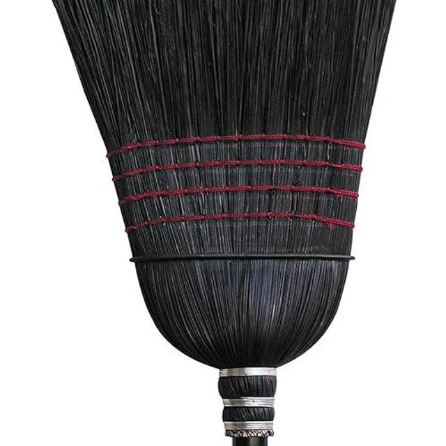 HAMBURG/NEXSTEP COMM PROD 6118-6 Black, 14" 6116-6 Warehouse 100% Corn Broom, Blac