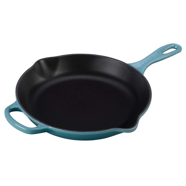 Le Creuset Signature Iron Handle Skillet, 10-1/4-Inch, Caribbean
