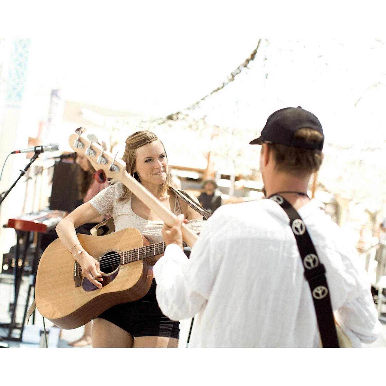 This shot was taken at Joshua Tree Music Festival, which we both love playing at. {May 2017}