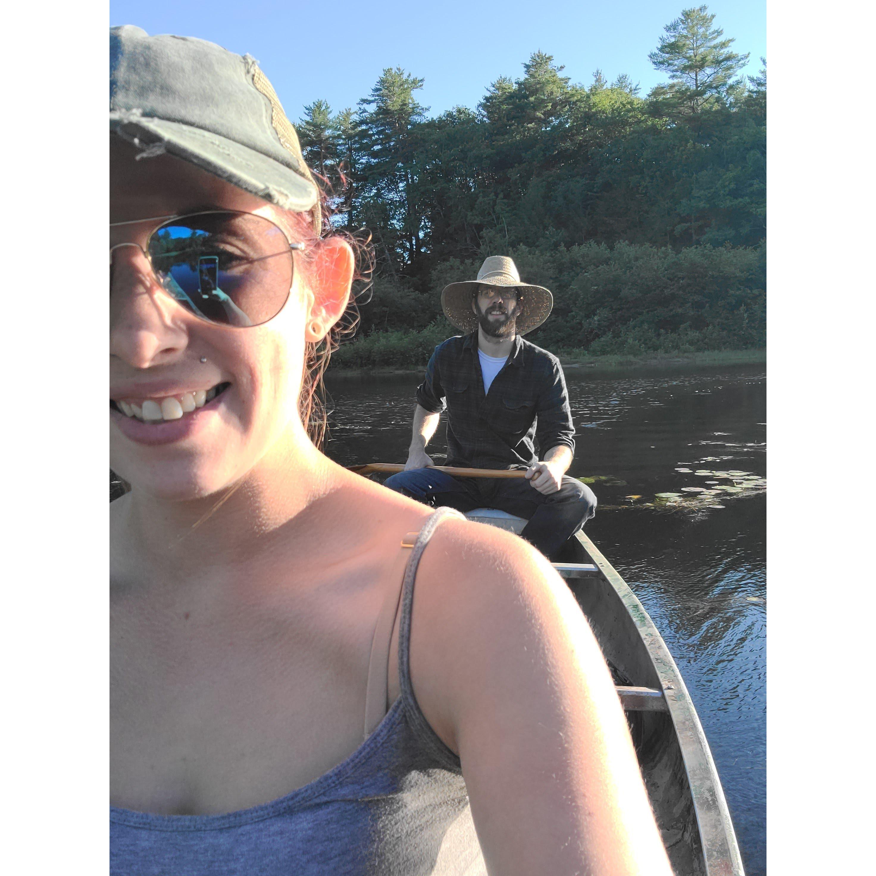 Fishing on Chaffin Pond 7/11/2021