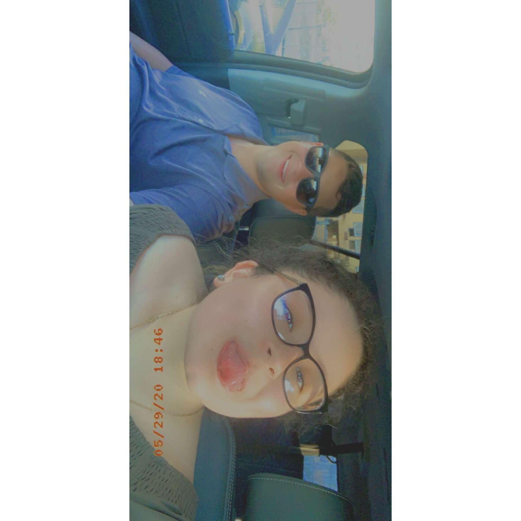Our very first road trip together