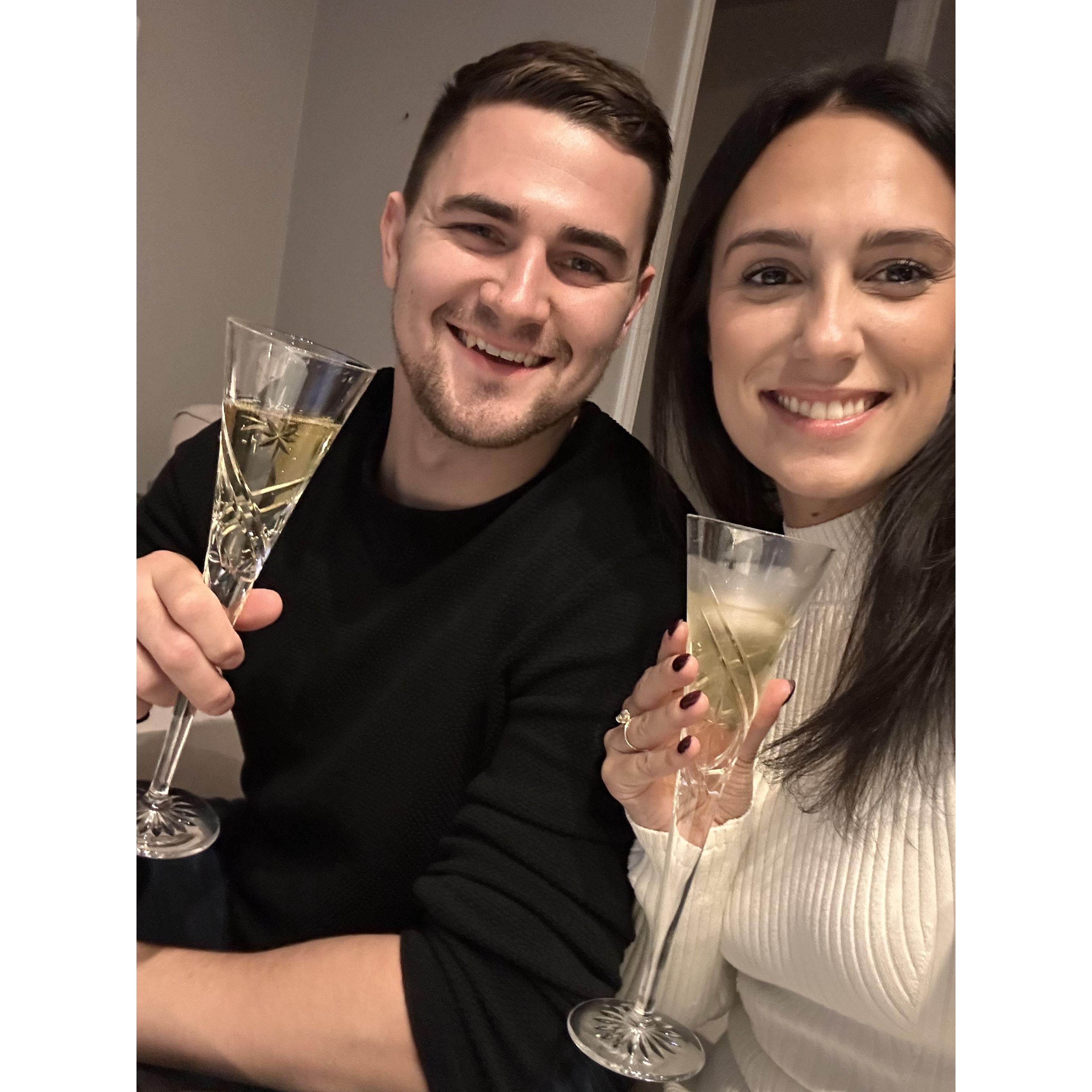 Photo after engagement!