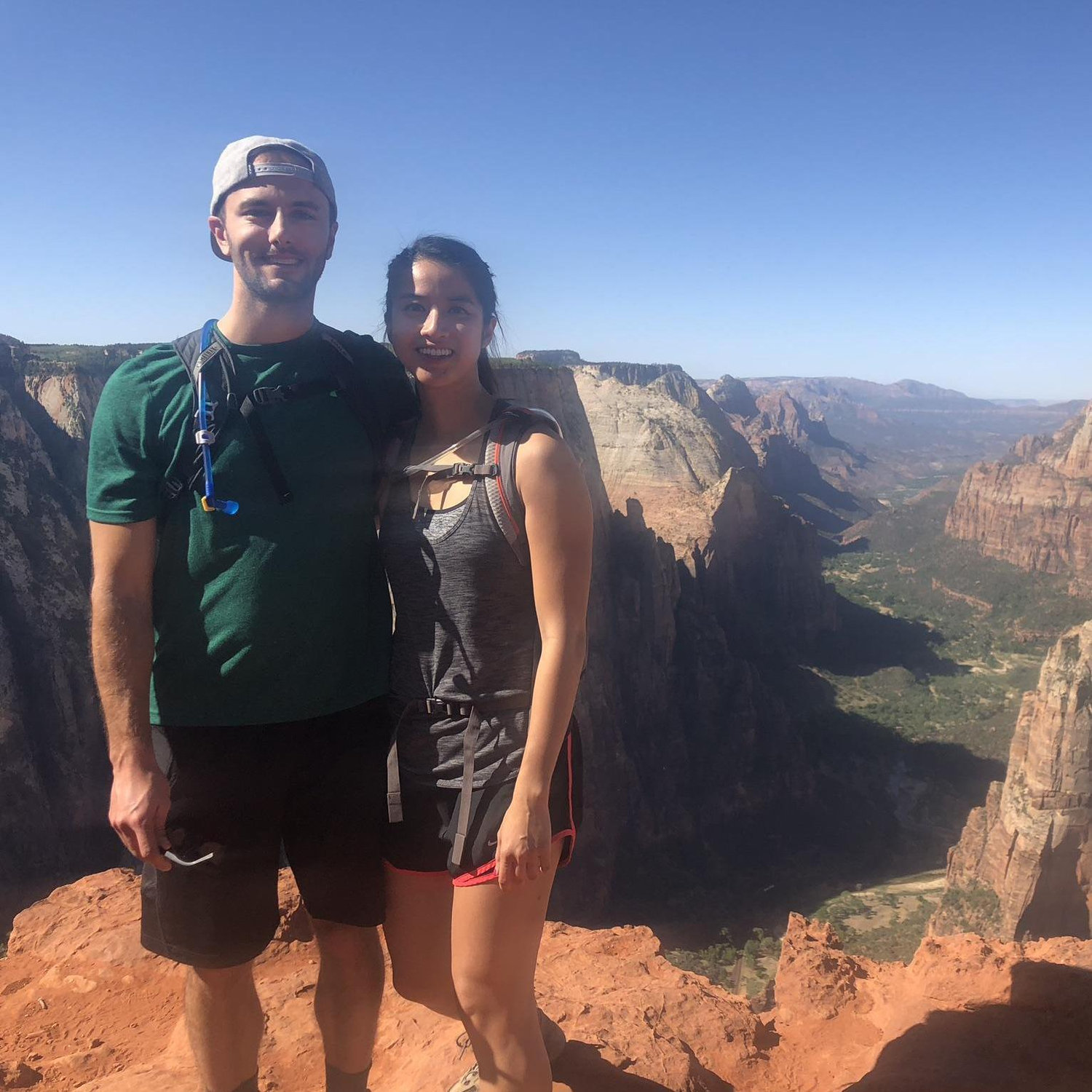 We love to hike and try to fit in at least one (usually more) hikes during every vacation trip we take. This one is at Zion National Park in June 2017