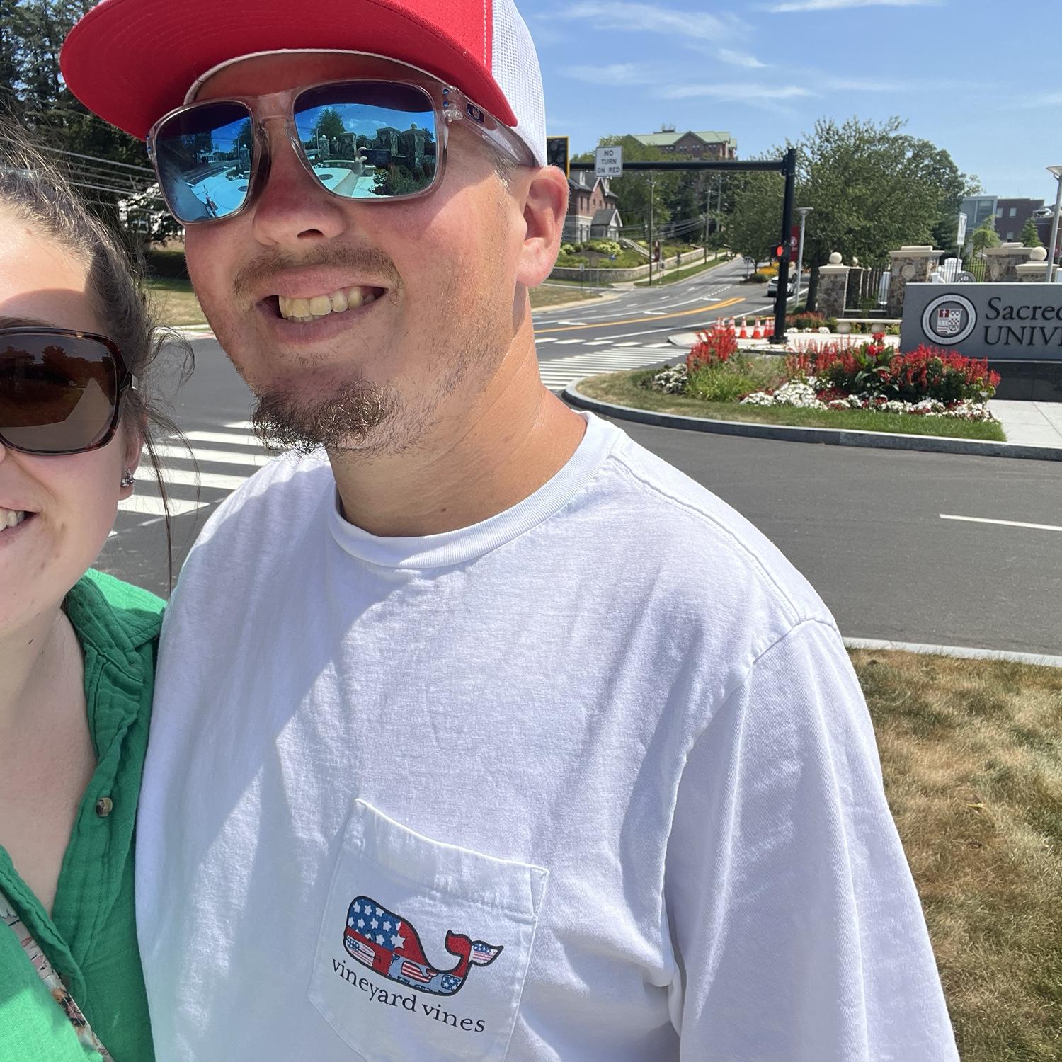 Visiting Kerrigan’s old stomping grounds… Sacred Heart University!