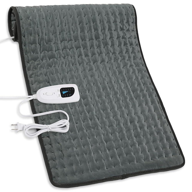 Heating Pad,Electric Heating Pads for Back,Neck,Abdomen,Moist Heated Pad for Shoulder,Knee,Hot Pad for Arms and Legs,Dry&Moist Heat & Auto Shut Off(Charcoal Gray, 33''×17')