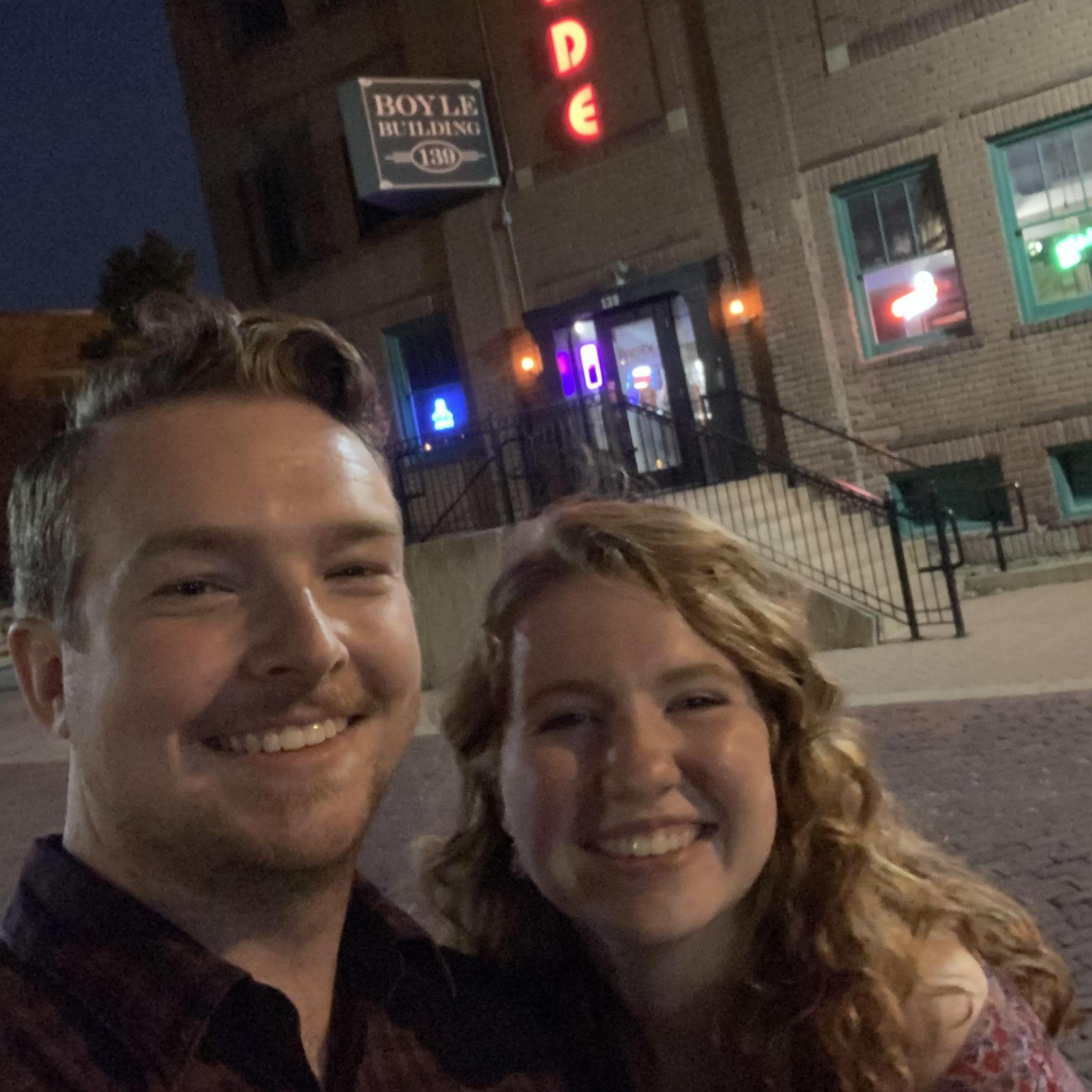 Our first *real* date in Wichita! About a month after we met in 2020