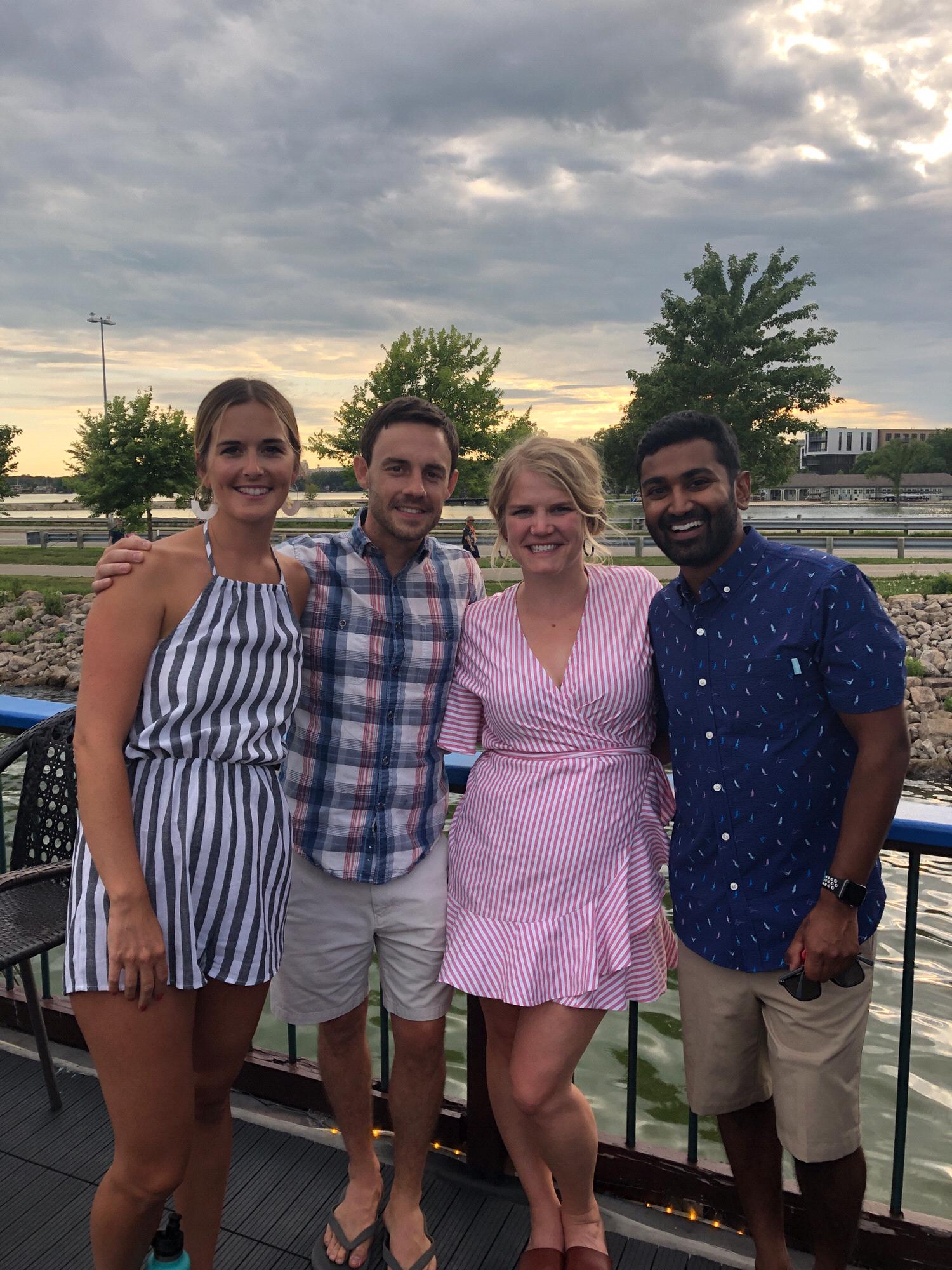 Ben's 30th (early) birthday celebration with Whitney (Maid of Honor) and Tyler.