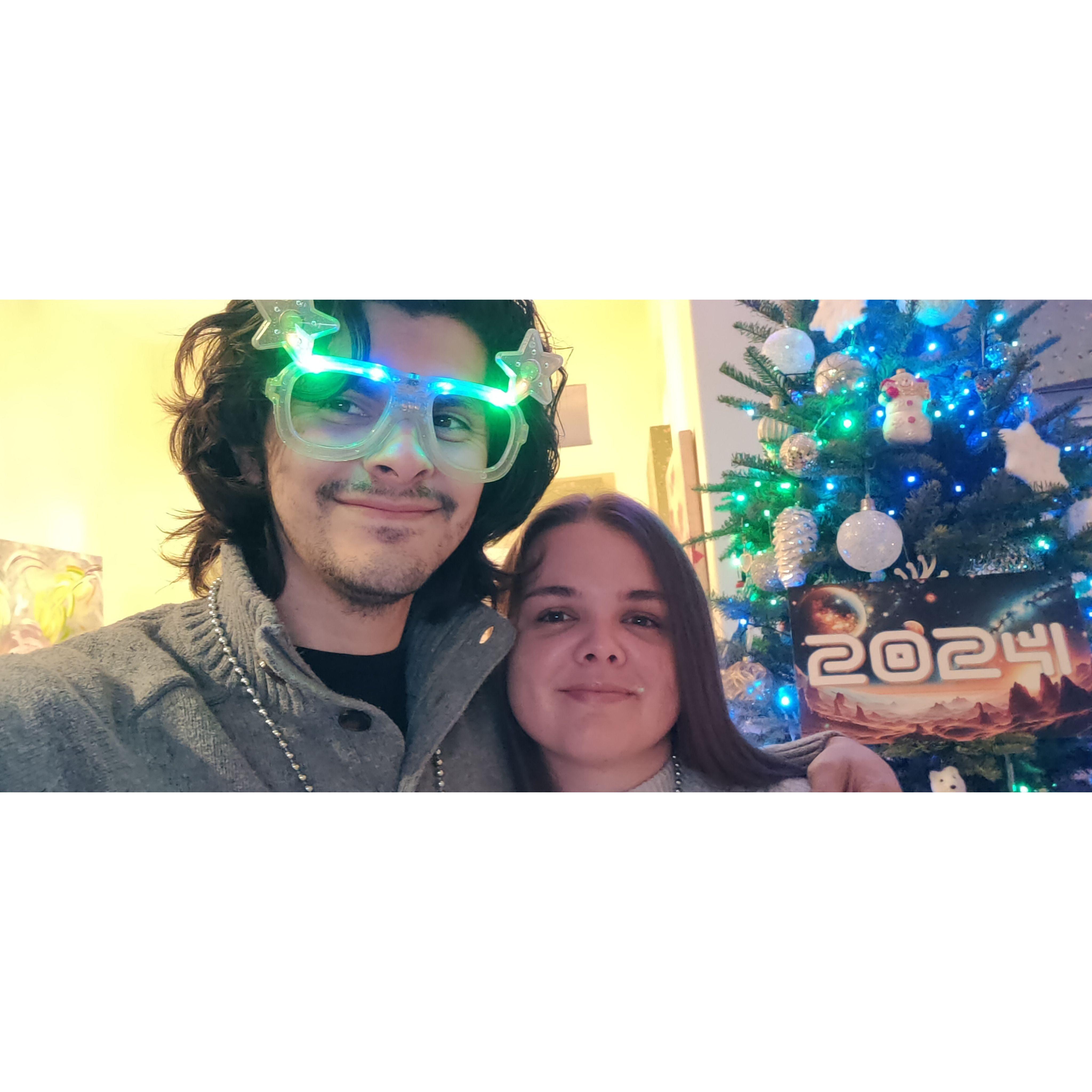This picture was snapped minutes before Malina and Nathaniel celebrates New Years with Malina's family in 2023.