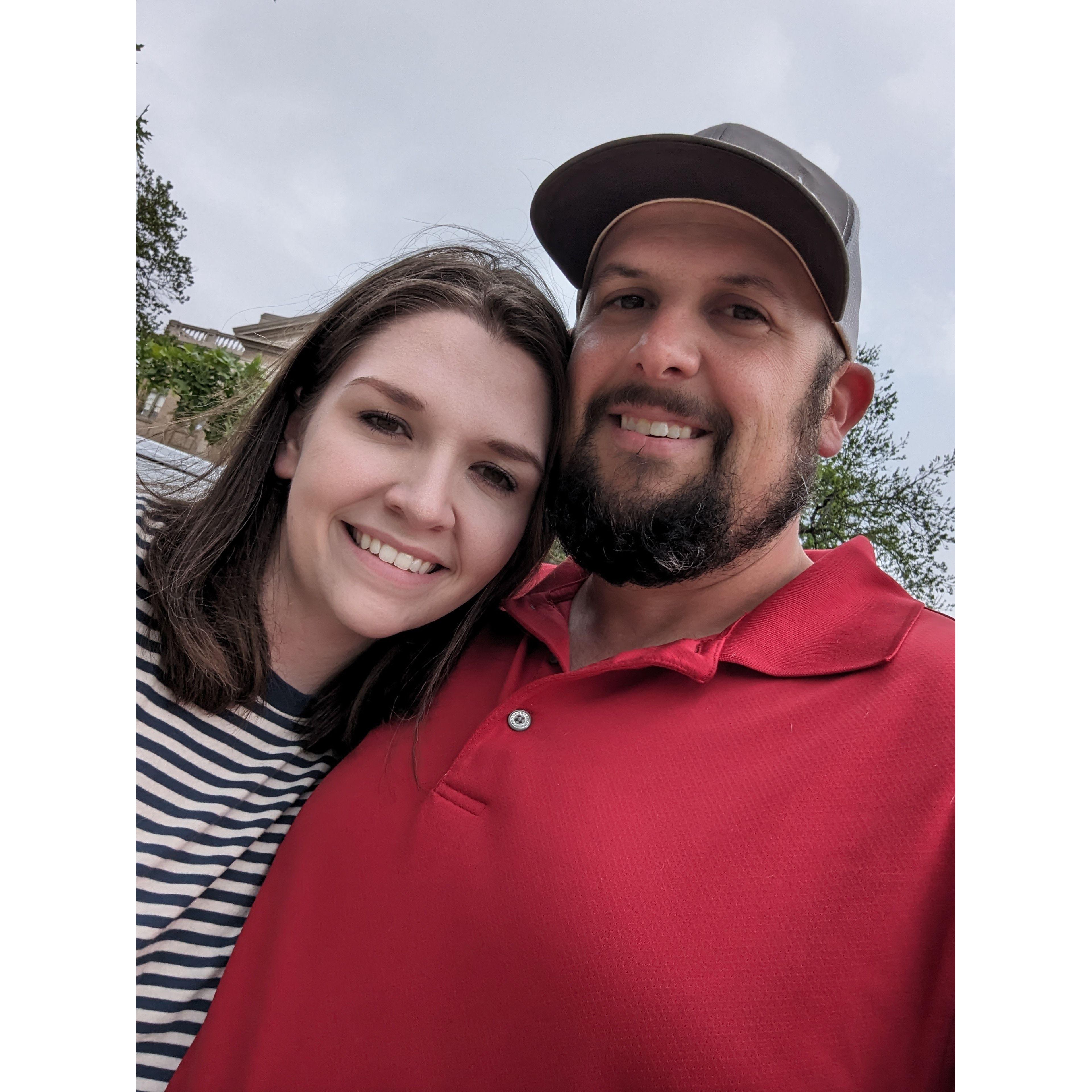 Our first date as an engaged couple. We went town hoping near Austin Texas and had to avoid a hail storm the day after an eclipse.