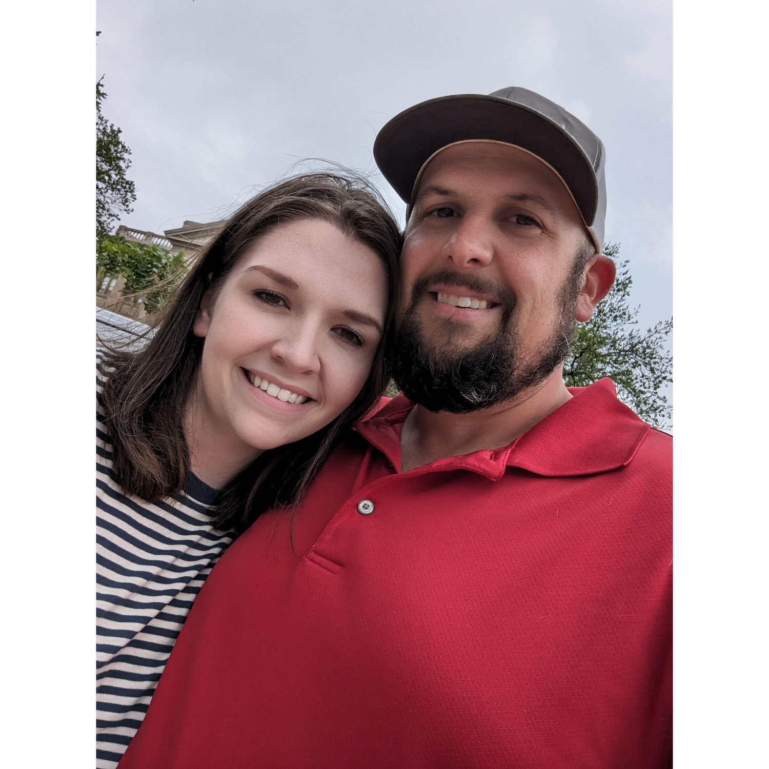 Our first date as an engaged couple. We went town hoping near Austin Texas and had to avoid a hail storm the day after an eclipse.