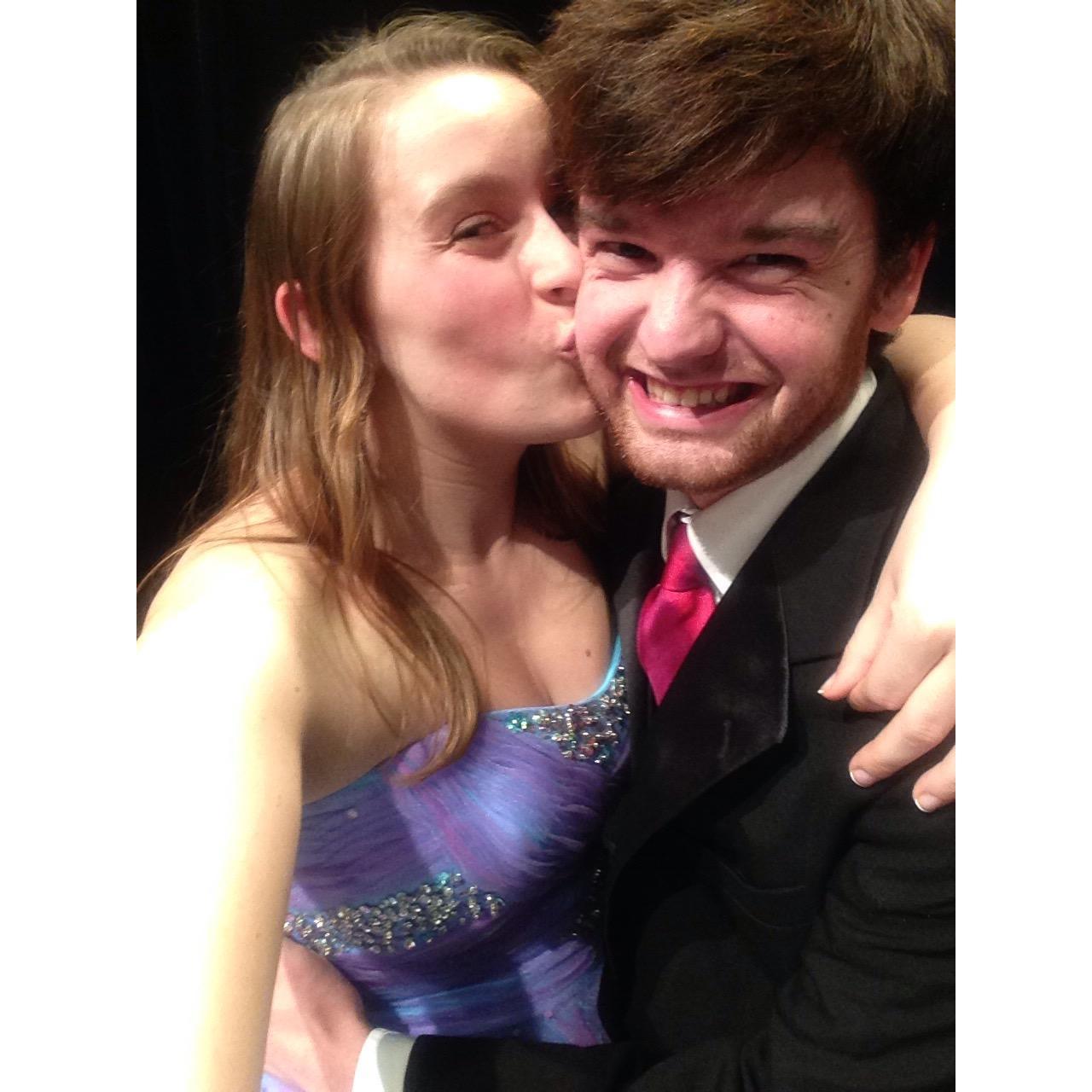 Caroline's senior SPAwards, May 2015.