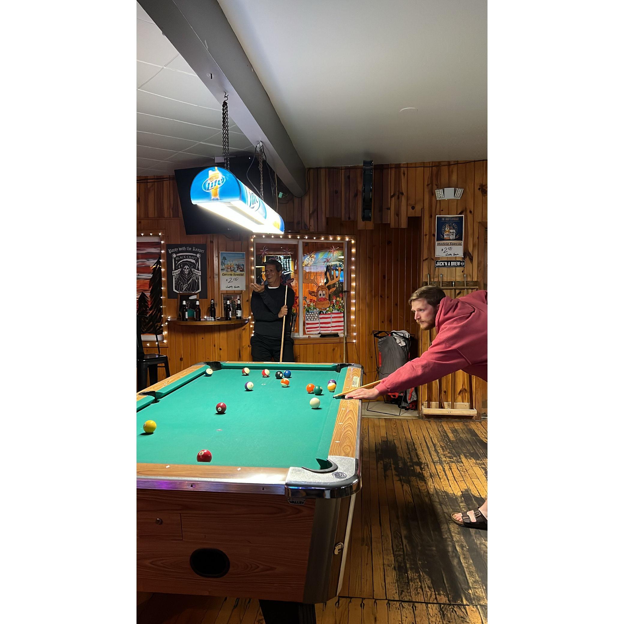Jack & his dad Brian at Donovan's, 2022