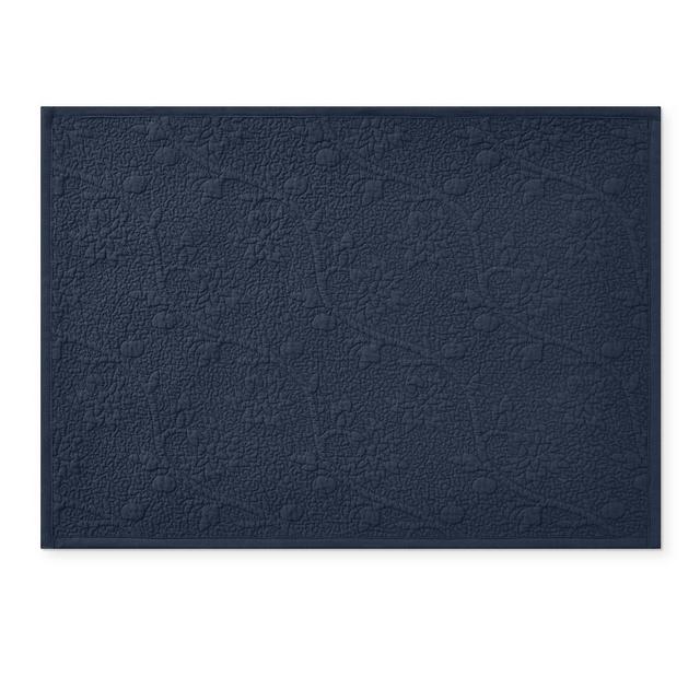 Vine Floral Boutis Placemats, Set of 4, Navy