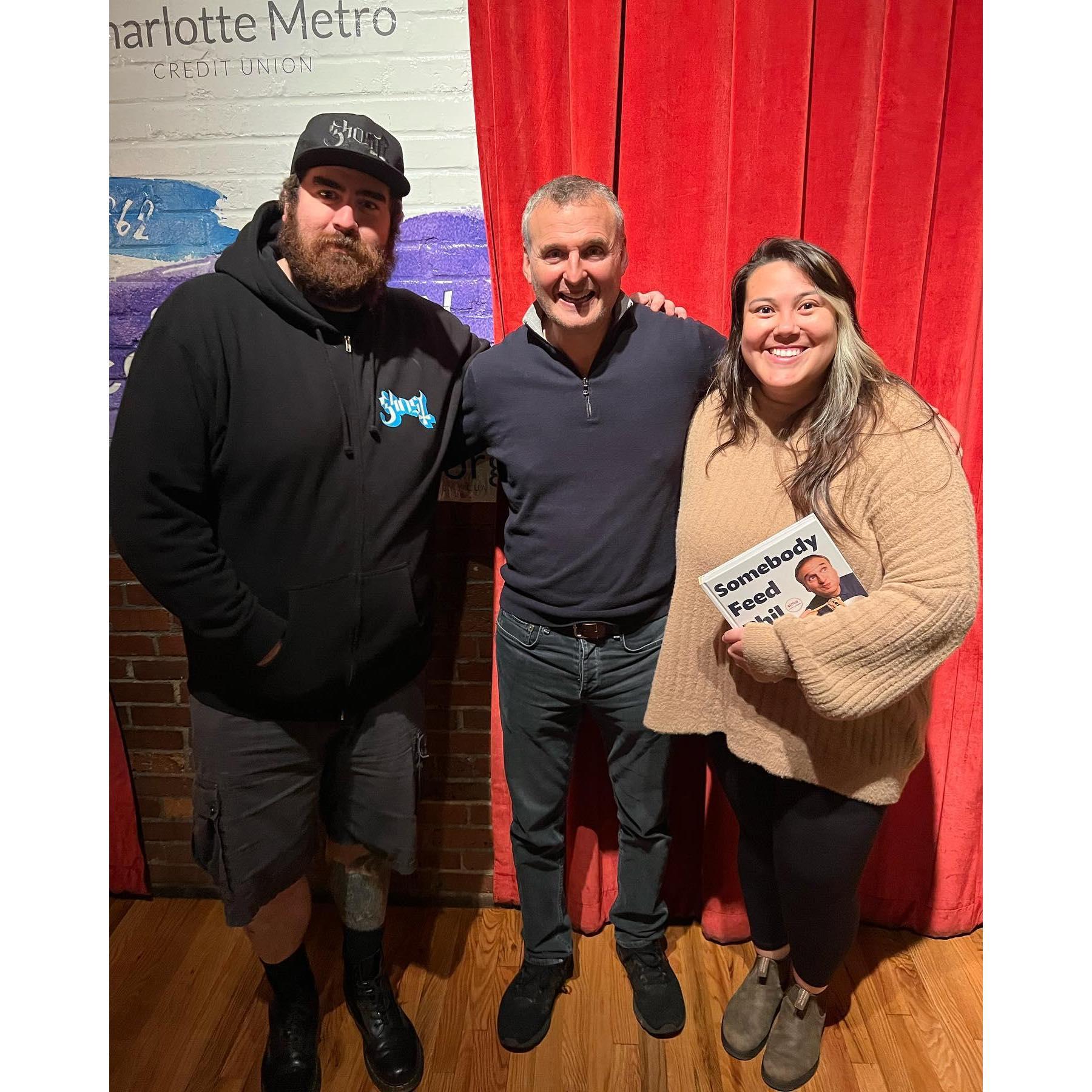 During the pandemic, I introduced David to 'Somebody Feed Phil," so it was so great to get to meet Phil together.