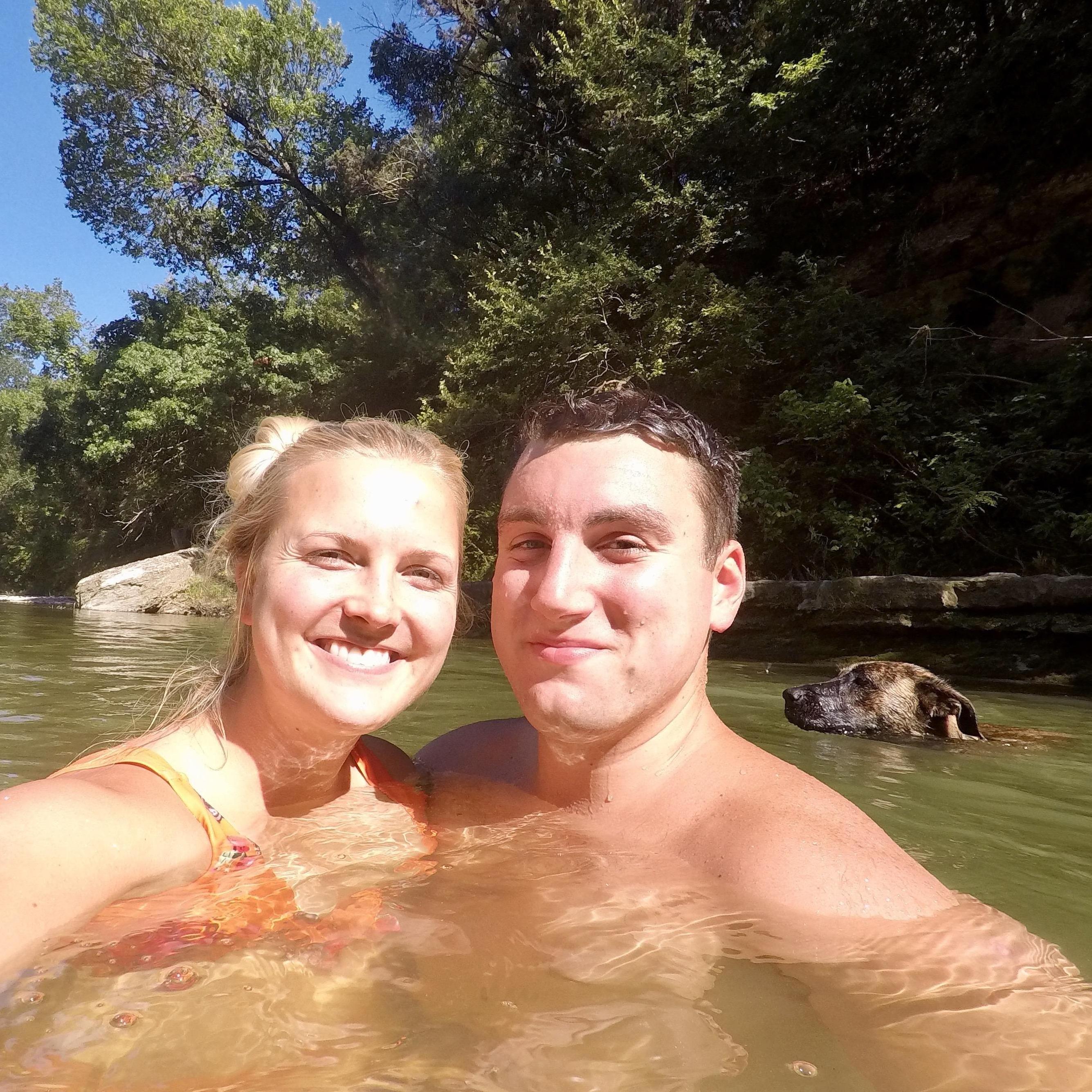 Tubing the local creek to survive the heat of our first Texas summer! | TX - June 2019