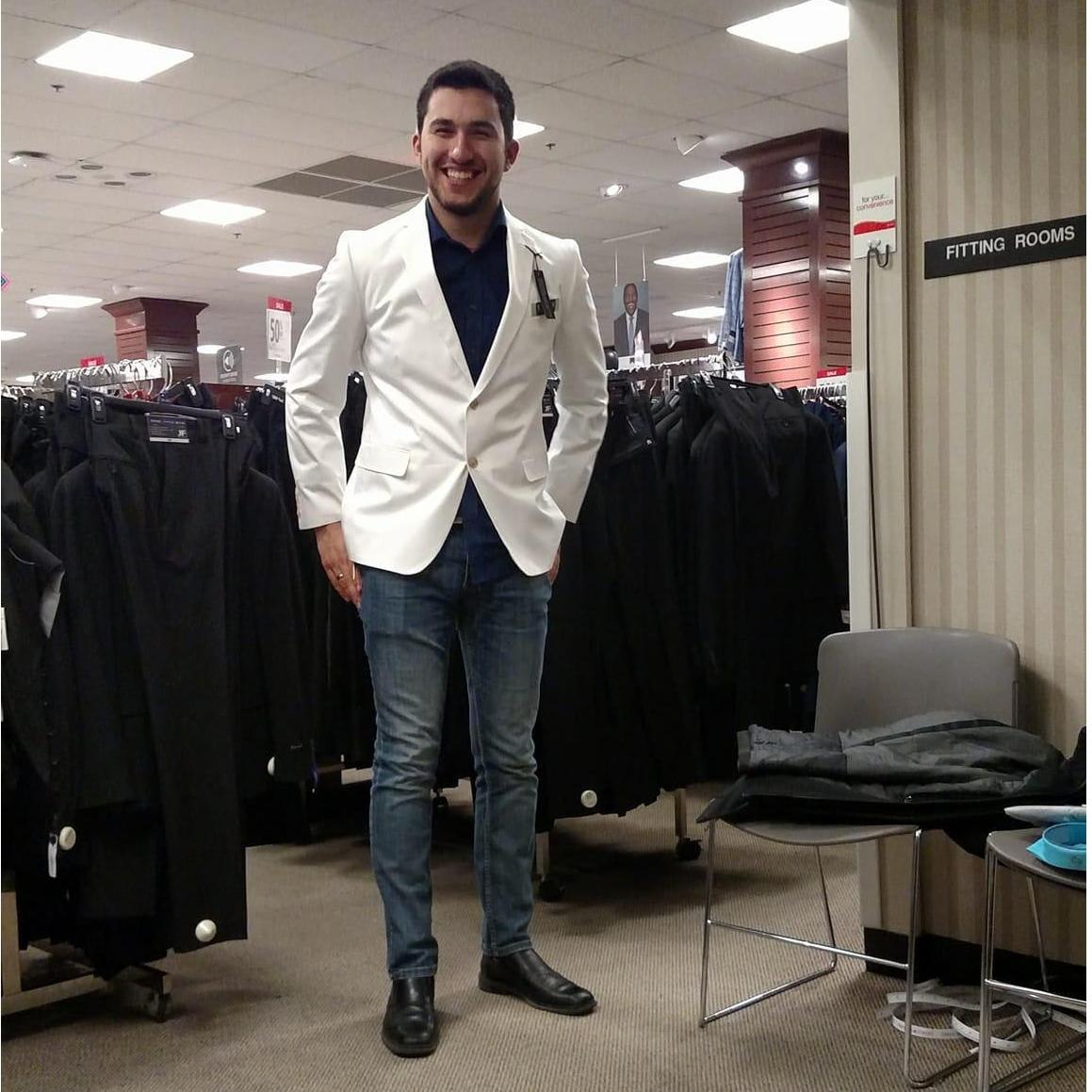 Suit shopping!