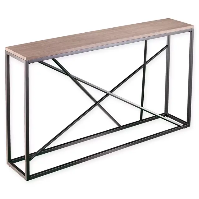 Southern Enterprises© Arendal Faux Stone Skinny Console Table in Gold