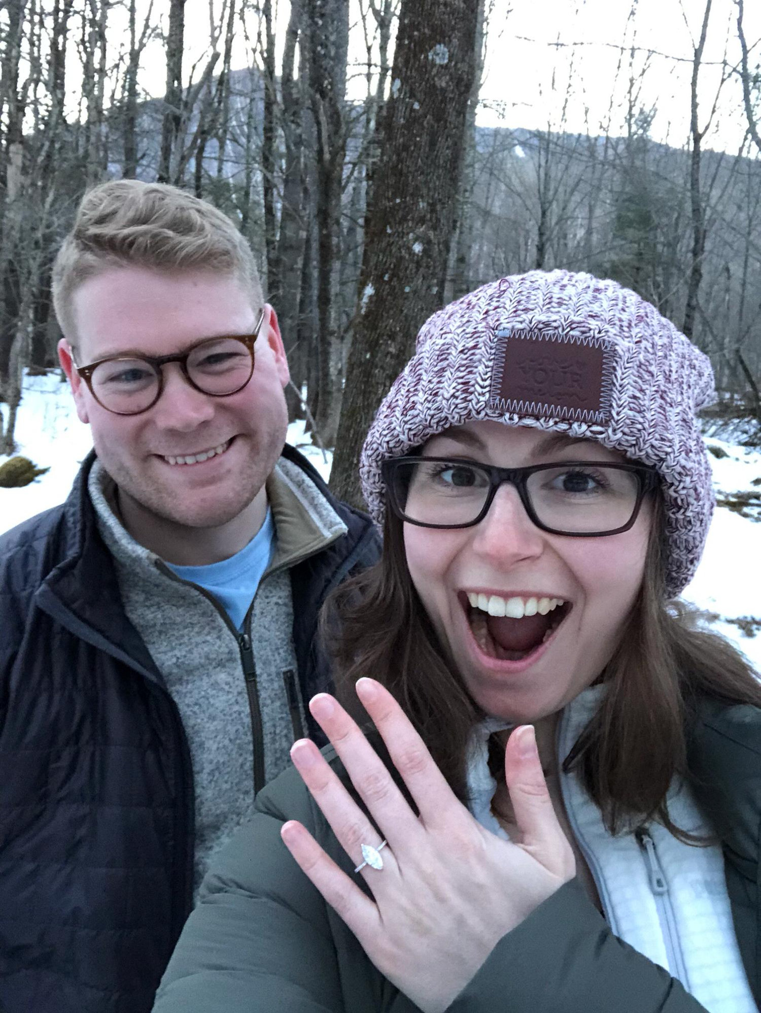 From our mini “JUST GOT ENGAGED” photoshoot in VT