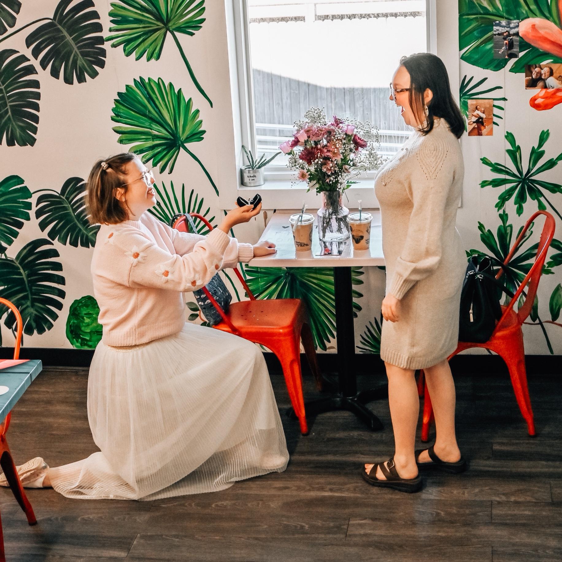 Tess asks Liv to marry her on New Year’s Day, 2025, at Ruby’s (she says yes hehe)!