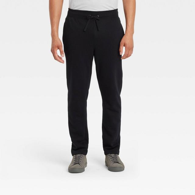 Men's Tapered Fleece Pants - Goodfellow & Co™ Black XL