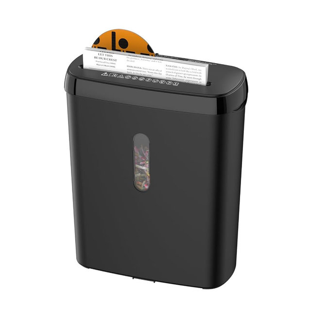 Paper Shredder for Home，10-Sheet Strip Cut,12 L Basket,P-2 Security Level,Shred CD & Credit Card Shredders for Home Use