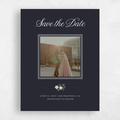 Ebony, Black Wedding Save the Date - Cassie Photo
