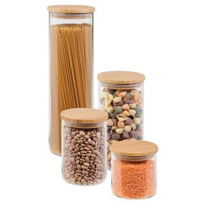 Honey-Can-Do® Bamboo Jar Storage Set 4-pc.