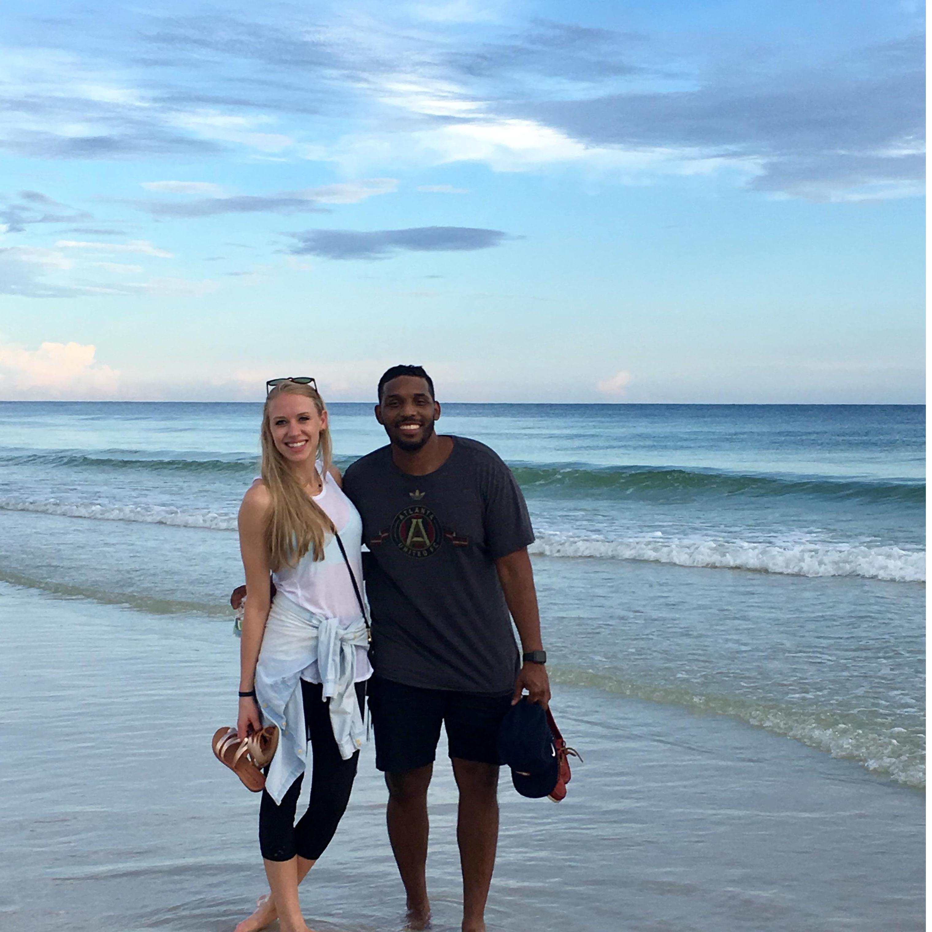 Visiting Rosemary Beach last year for our 30th birthdays.