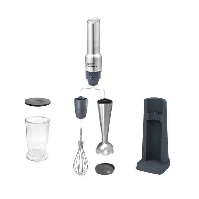 CRUX 7.5-Inch Cordless Immersion Blender in Grey