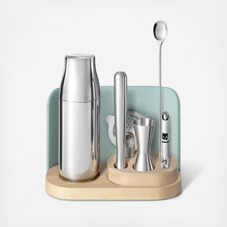 6-Piece Bar Set with Storage Base
