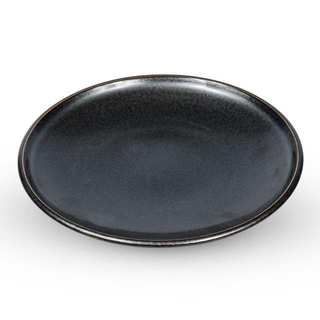Tessa Black Round Plate