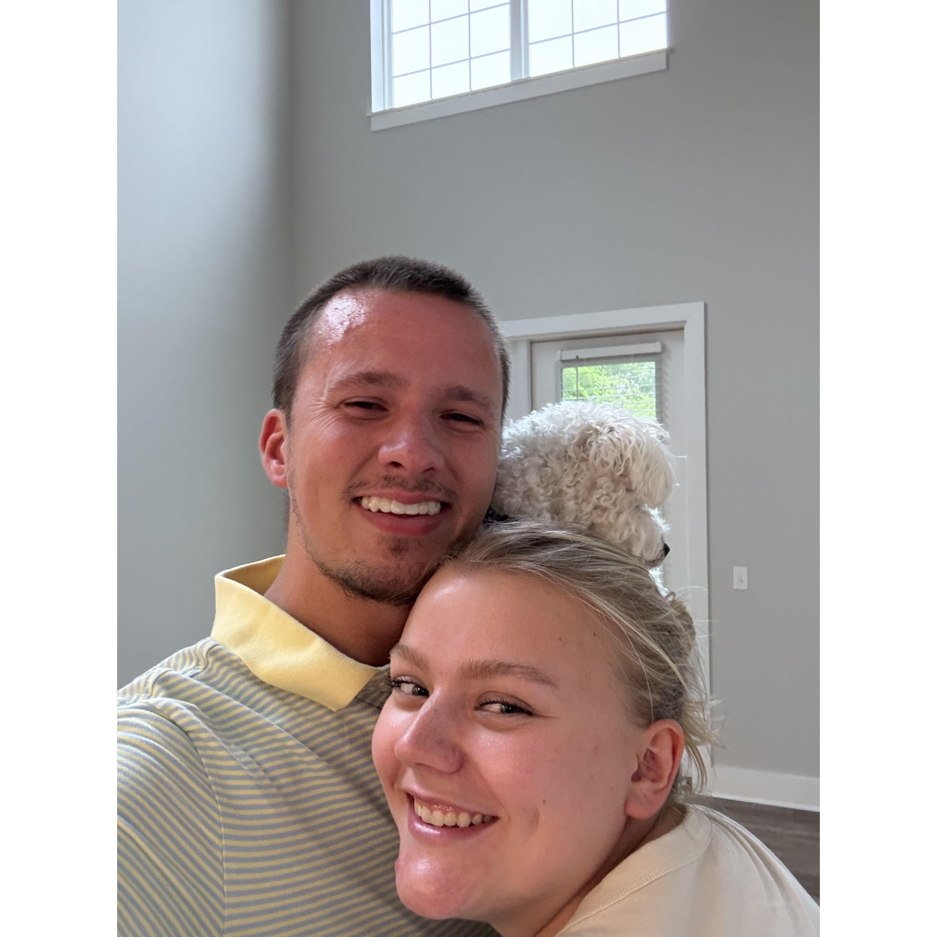 Moving out of our first apartment, our first home together, we both couldn't stop crying!