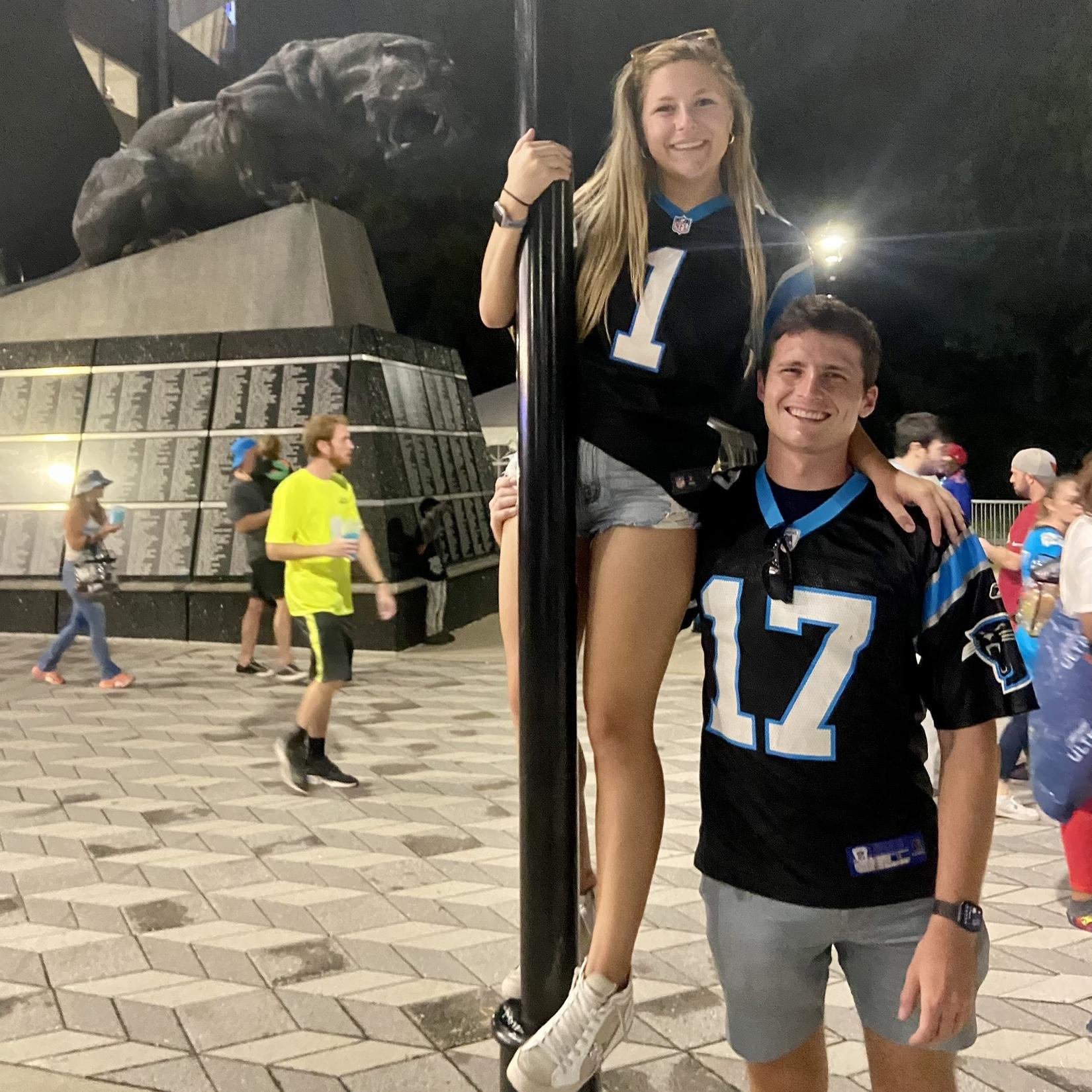 Our first Carolina Panthers game together in 2022!